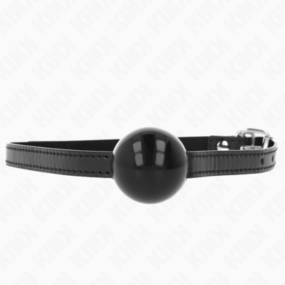 kink-mordaza-de-bola-4-cm-solida-simple-negro-65-x-15-cm