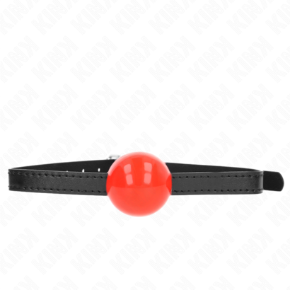 kink-mordaza-de-bola-4-cm-solida-simple-rojo-65-x-15-cm