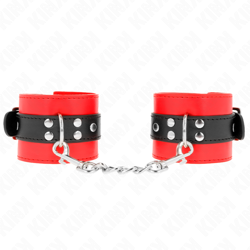 kink-munequeras-rojo-con-correa-negro-ajustable-17-28-cm-x-6-cm