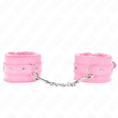 kink-munequeras-forradas-premium-rosa-con-correa-rosa-ajustable-17-29-cm-x-6-cm