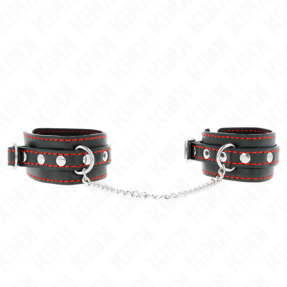 kink-munequeras-pequena-negro-con-detalles-en-rojo-ajustable-14-24-cm-x-35-cm