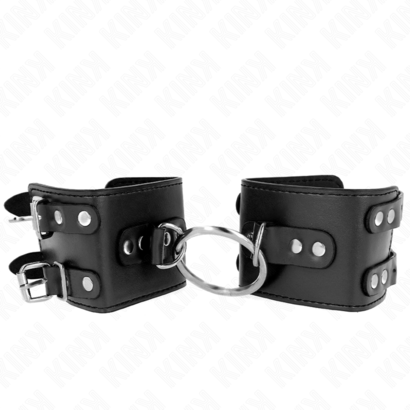 kink-munequeras-fijas-con-anilla-y-tachuelas-negro-ajustable-17-22-cm-x-65-cm