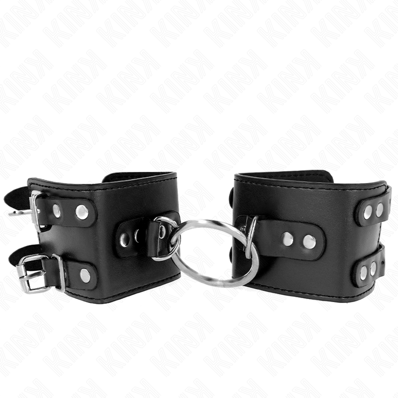 kink-munequeras-fijas-con-anilla-y-tachuelas-negro-ajustable-17-22-cm-x-65-cm