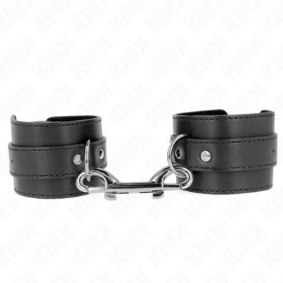 kink-munequeras-simples-con-fila-de-remaches-y-hebilla-grande-negro-ajustable-17-28-cm-x-5-cm