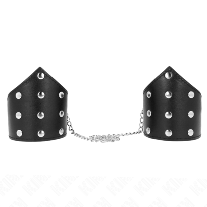 kink-munequeras-estilo-puntiagudo-negro-con-cadena-ajustable-17-23-cm-x-85-cm