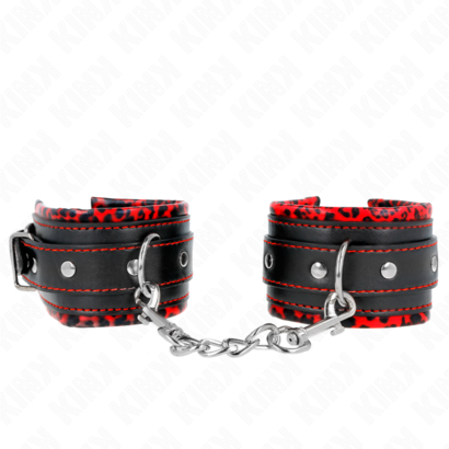 kink-munequeras-forradas-rojo-negro-ajustable-17-29-cm-x-6-cm