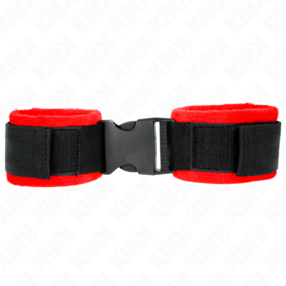 kink-munequeras-nylon-rojo-negro-modelo-1-ajustable-25-35-cm-x-6-cm