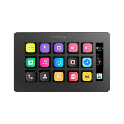 stream-deck-slim-mars-gaming-msd-one-15-teclas-lcd-negro