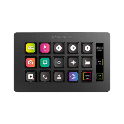 stream-deck-slim-mars-gaming-msd-one-15-teclas-lcd-negro