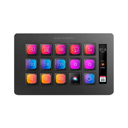 stream-deck-slim-mars-gaming-msd-one-15-teclas-lcd-negro