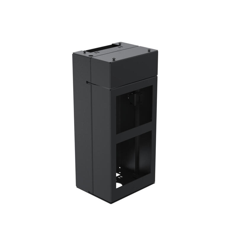 ergonomic-solutions-spacepole-kiosk-spk211-02-accesorio-para-terminal-de-punto-de-venta-modulo-central-negro-metal