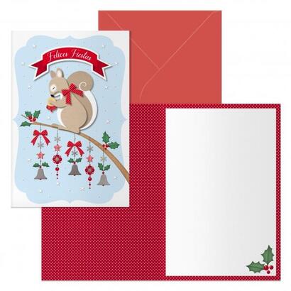 dohe-ardilla-pack-de-6-tarjetas-de-felicitacion-navidena-con-sobre-tamano-cerrada-115x17cm-abierta-23x17cm-papel