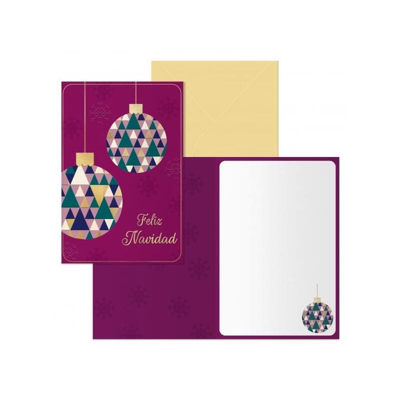 dohe-esferas-pack-de-6-tarjetas-de-felicitacion-navidena-con-sobre-tamano-cerrada-115x17cm-abierta-23x17cm-papel