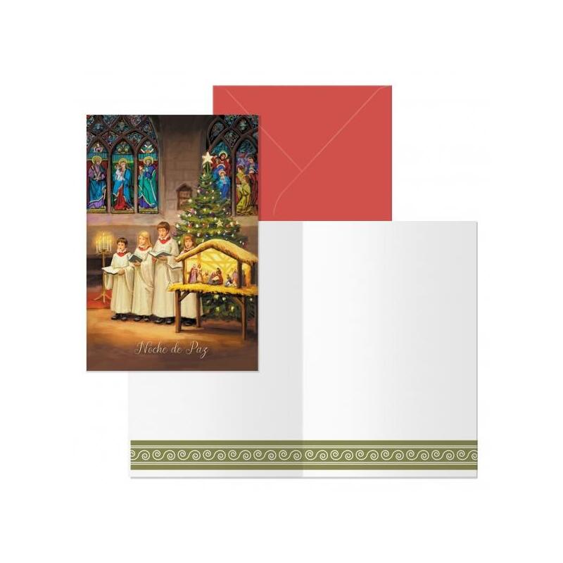 dohe-coro-pack-de-6-tarjetas-de-felicitacion-navidena-con-sobre-tamano-cerrada-115x17cm-abierta-23x17cm-papel