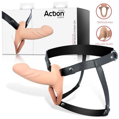 arnes-strap-on-con-dildo-hueco-silicona-premium-talla-s