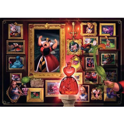 ravensburger-puzzle-villanos-reina-de-corazones-1000-piezas-12000038