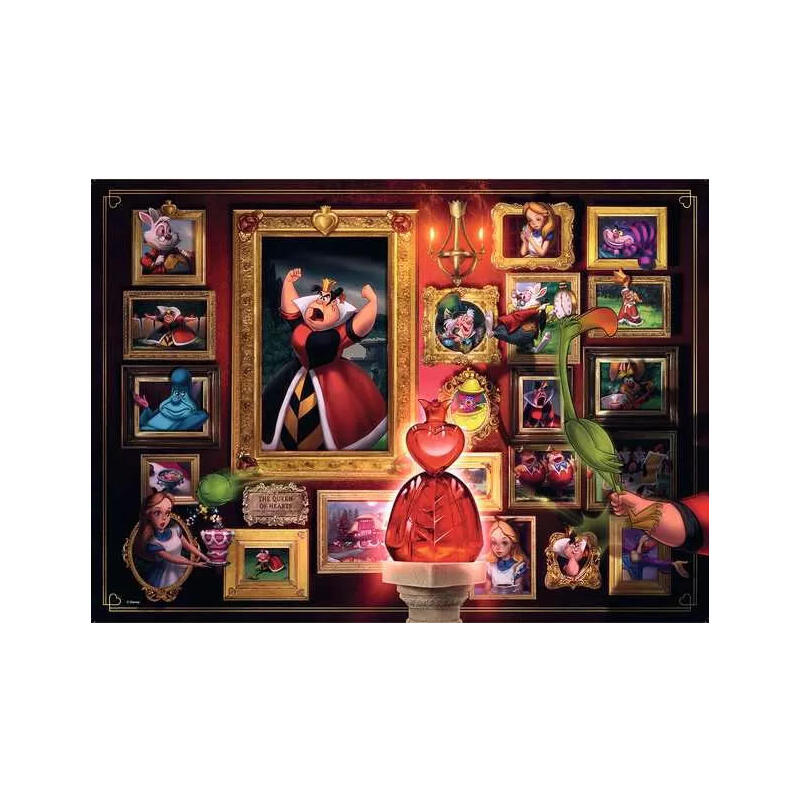 ravensburger-puzzle-villanos-reina-de-corazones-1000-piezas-12000038