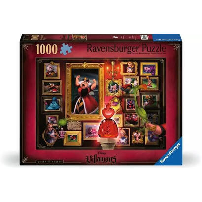 ravensburger-puzzle-villanos-reina-de-corazones-1000-piezas-12000038