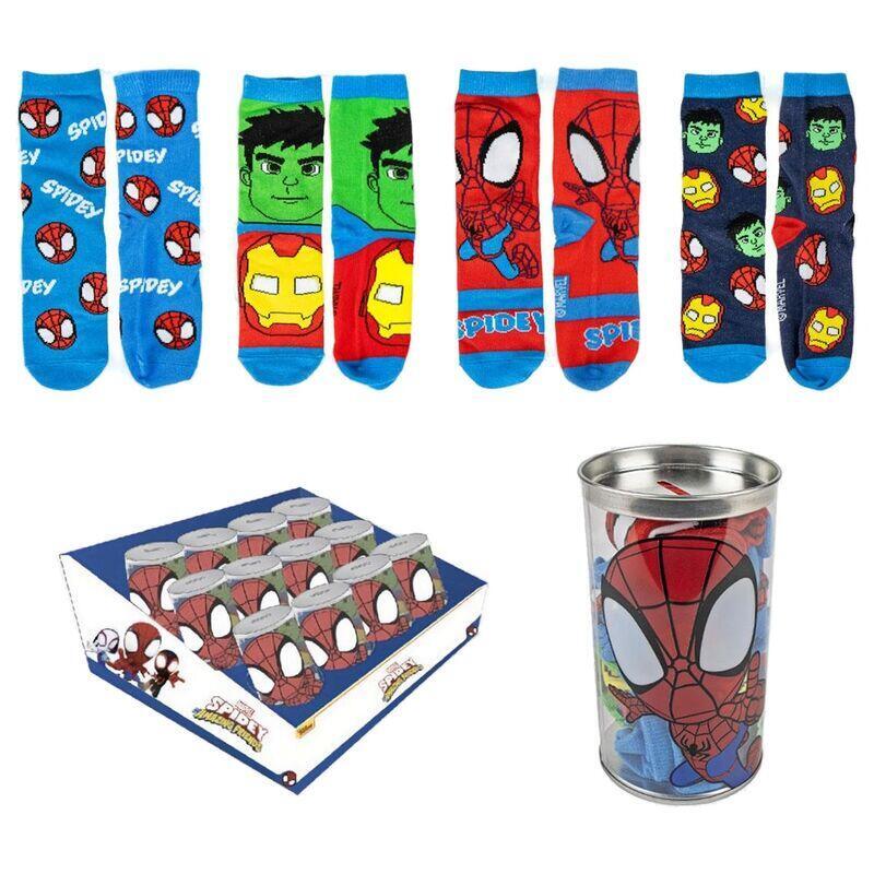 pack-de-12-unidades-blister-4-calcetines-spidey-marvel-surtido