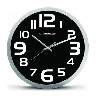 reloj-de-pared-esperanza-ehc013k-wall-clock-zurich-black-de-cuarzo-ovalado-negro-blanco