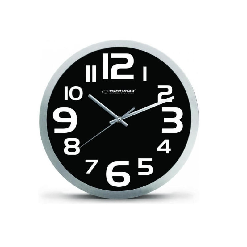 reloj-de-pared-esperanza-ehc013k-wall-clock-zurich-black-de-cuarzo-ovalado-negro-blanco