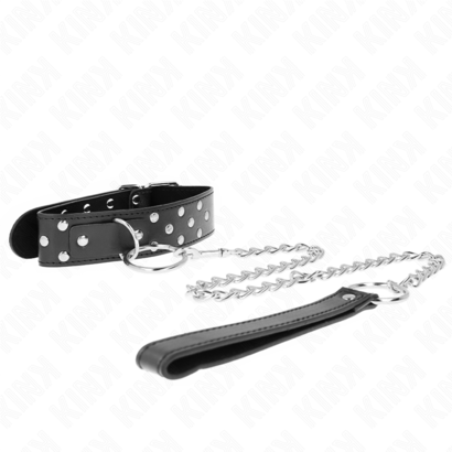 kink-collar-con-correa-65-cm-remache-anilla-negro-ajustable-36-50-cm-x-38-cm