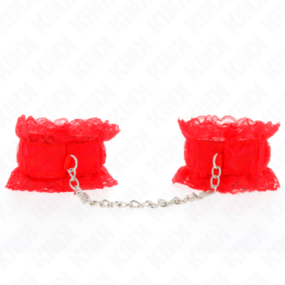 kink-munequeras-elasticas-de-encaje-rojo