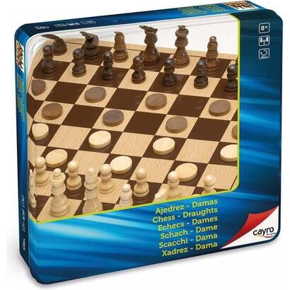 ajedrez-damas-madera-en-caja-metal-27x27