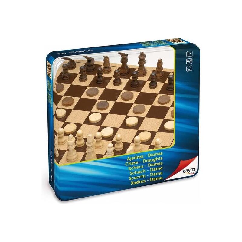 ajedrez-damas-madera-en-caja-metal-27x27