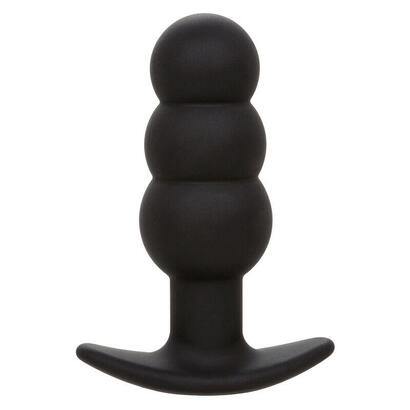 calexotics-rock-bottom-plug-anal-con-cuentas-10-vibraciones-silicona-negro