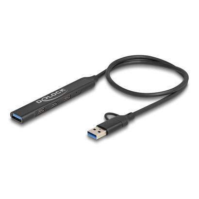 delock-64272-concentrador-usb-delgado-de-4-puertos-con-usb-type-c-o-usb-tipo-a-a-3-x-usb-5-gbps-usb-type-c-1-x-usb-5-gbps-tipo-a