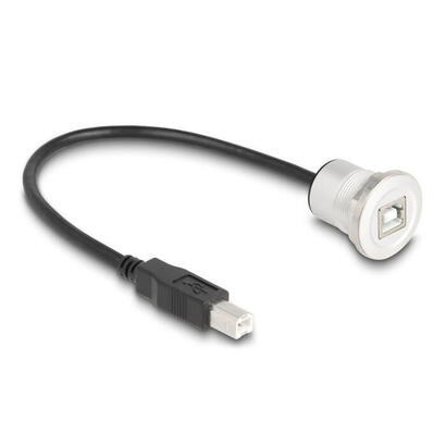 delock-usb20-typ-b-einbaubuchse-mit-cablep-st-alu30cm