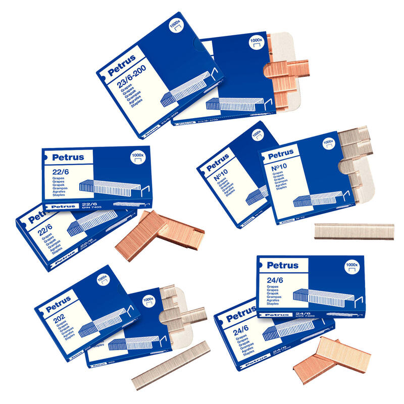pack-de-25-unidades-petrus-grapas-226-galvanizadas-hasta-30-hojas-caja-de-1000-grapas-patilla-de-6mm