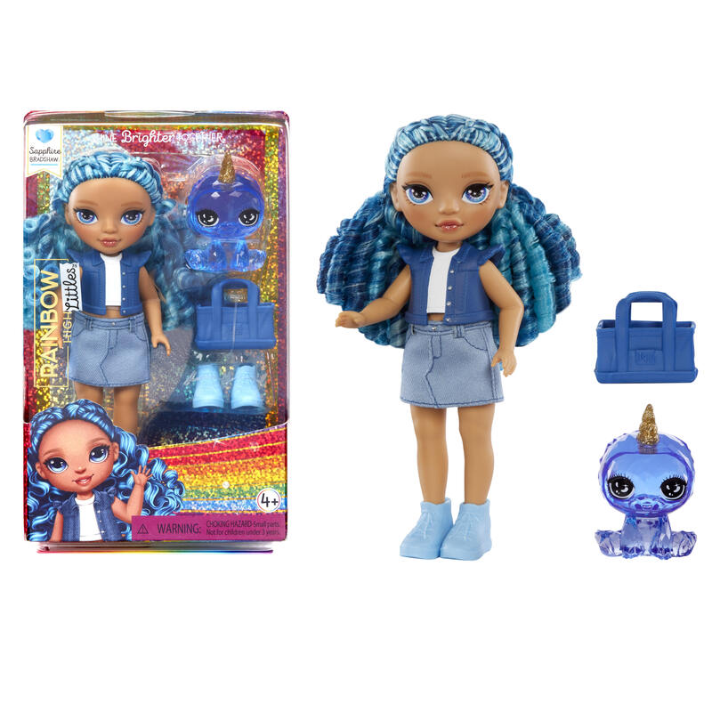 muneca-mga-entertainment-rainbow-high-littles-zafiro-azul-531197-euc