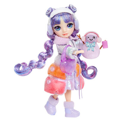 muneca-mga-entertainment-rainbow-high-winter-wonderland-doll-violeta-purple-120865-euc