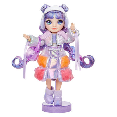 muneca-mga-entertainment-rainbow-high-winter-wonderland-doll-violeta-purple-120865-euc