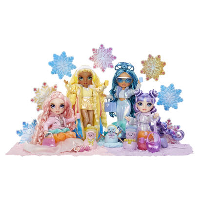 muneca-mga-entertainment-rainbow-high-winter-wonderland-doll-violeta-purple-120865-euc