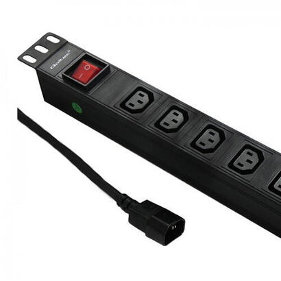 qoltec-53998-power-strip-for-rack-19-1u-10a-pdu-8xiec-c13-2m