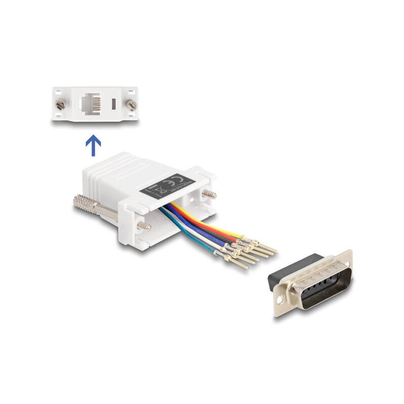delock-67083-d-sub-macho-de-15-pines-a-rj12-hembra-kit-de-montaje-blanco delock-67083-d-sub-macho-de-15-pines-a-rj12-hembra-kit-de-montaje-blanco