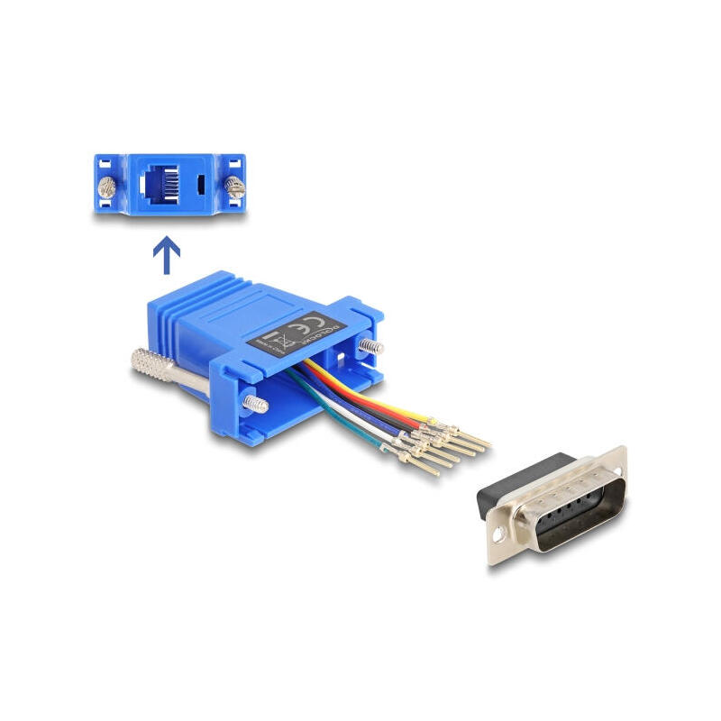 delock-67085-d-sub-macho-de-15-pines-a-rj12-hembra-kit-de-montaje-azul delock-67085-d-sub-macho-de-15-pines-a-rj12-hembra-kit-de-montaje-azul