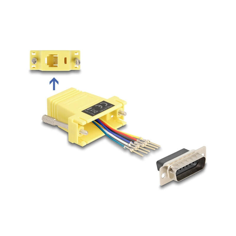 delock-67086-d-sub-macho-de-15-pines-a-rj12-hembra-kit-de-montaje-amarillo delock-67086-d-sub-macho-de-15-pines-a-rj12-hembra-kit-de-montaje-amarillo