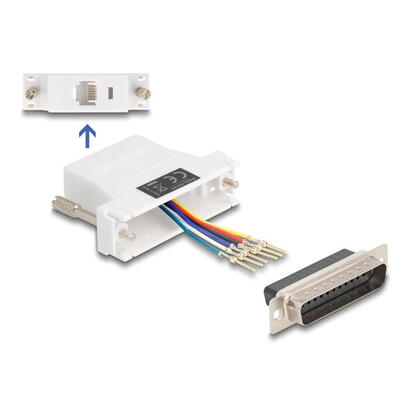 delock-67093-d-sub-macho-de-25-pines-a-rj12-hembra-kit-de-montaje-blanco