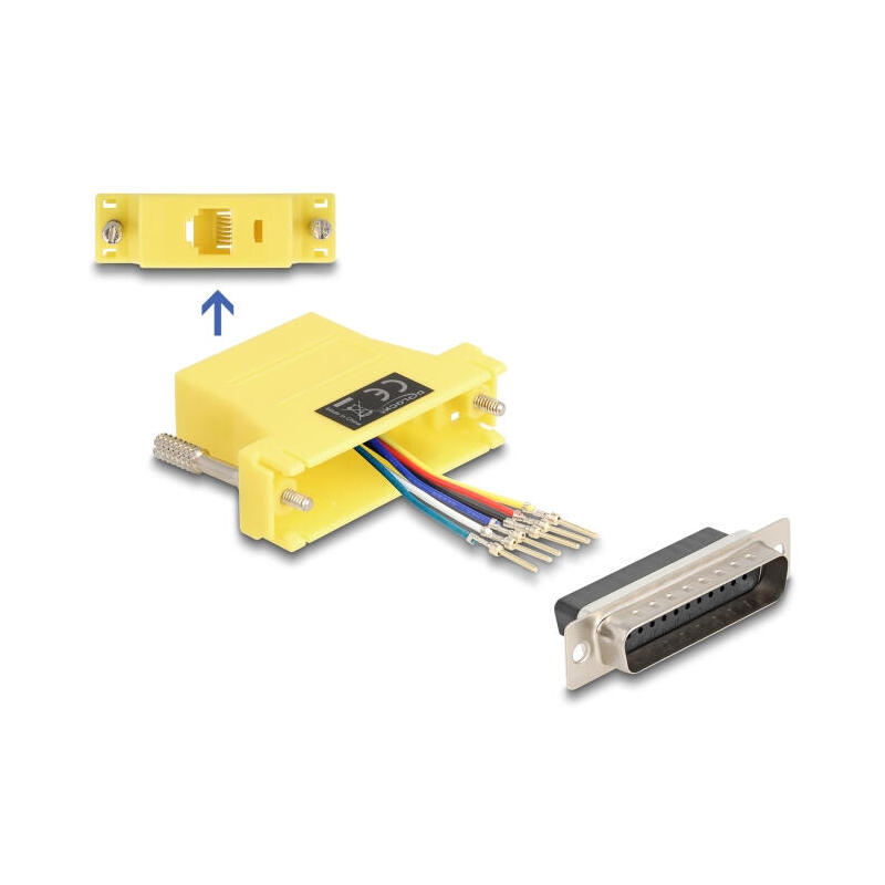 delock-67096-d-sub-macho-de-25-pines-a-rj12-hembra-kit-de-montaje-amarillo delock-67096-d-sub-macho-de-25-pines-a-rj12-hembra-kit-de-montaje-amarillo