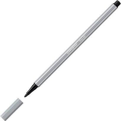 stabilo-rotulador-pen-68-gris-medio-caja-10-ud