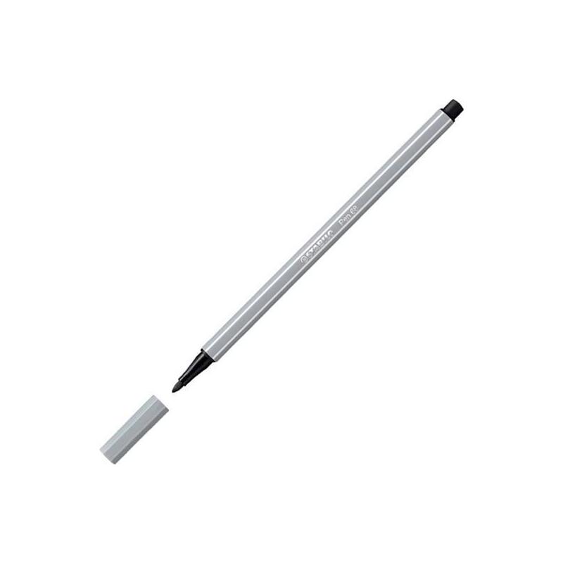 stabilo-rotulador-pen-68-gris-medio-caja-10-ud