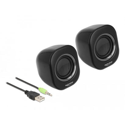 altavoz-delock-27002-negro-gris-alambrico-2-w