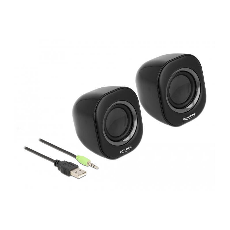 altavoz-delock-27002-negro-gris-alambrico-2-w