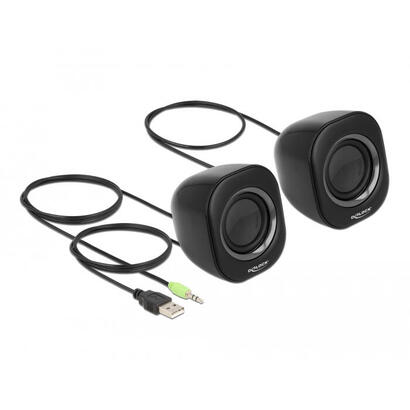 altavoz-delock-27002-negro-gris-alambrico-2-w