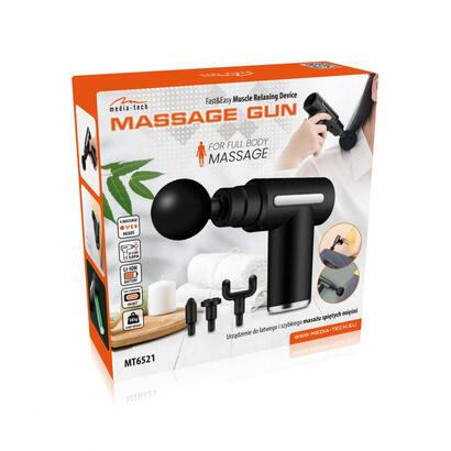 media-tech-massage-gun-masajeador-universal-negro