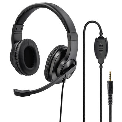 auriculares-hama-hs-p350-alambrico-juego-negro